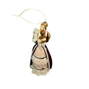 Hallmark Keepsake Victorian BARBIE w/ Cedric Bear 2000 Christmas Ornament *EUC*